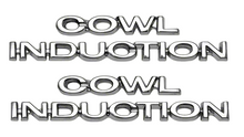 Load image into Gallery viewer, OER Cowl Induction Hood Emblem Set 1967-1981 Camaro 1970-1972 Chevelle EL Camino