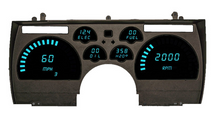 Load image into Gallery viewer, Intellitronix Teal LED Digital Gauge Cluster 1991-1992 Chevy Camaro Models