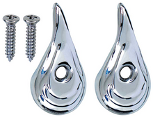 Load image into Gallery viewer, OER Chrome Interior Coat Hanger Hook Set For Buick Chevy and Oldsmobile