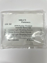 Load image into Gallery viewer, 8 Piece Exterior Screw Set For 1979 Pontiac Firebird and Trans AM