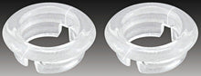 Load image into Gallery viewer, OER Clear Door Lock Knob Ferrule Set For 1967 Camaro and Firebird Models
