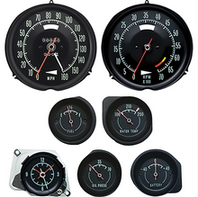 Load image into Gallery viewer, OER Complete Dash Gauge Set For 1968 Chevrolet Corvette With Speed Warning