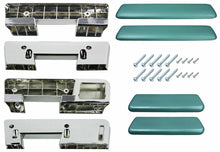 Load image into Gallery viewer, PUI Dark Aqua Front/Rear Armrest Pad Set 1965-67 GTO Chevelle Nova Cutlass 442