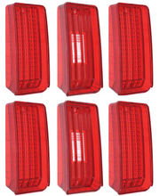 Load image into Gallery viewer, OER 6 Piece Tail Lamp Lens Set For 1970 Chevy Impala and Caprice Models