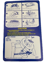 Load image into Gallery viewer, Reproduction Jack Instruction Decal 1974 Pontiac GTO and 1974-1977 Grand Prix