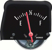 Load image into Gallery viewer, OER 6431582 Console Fuel Gauge Black 1968-1976 Camaro Chevy II Nova Ventura GTO