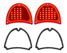 Load image into Gallery viewer, United Pacific 32 LED Sequential Tail Light Set For 1957 Chevy Bel Air 150 210