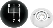 Load image into Gallery viewer, OER Black Hurst 4 Speed Shift Knob 3/8"-16 Thread Firebird Camaro Nova Impala