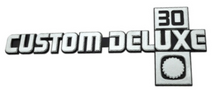 Load image into Gallery viewer, OER "Custom Deluxe 30" Fender Emblem 1981-1987 Chevy Pickup Truck