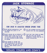 Load image into Gallery viewer, Reproduction Jack Stowage Decal 1967 Pontiac GTO Tempest and LeMans