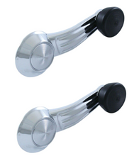 Load image into Gallery viewer, Black Knob Window Crank Handle Set For 1967-1976 Chevy Pontiac Buick Oldsmobile