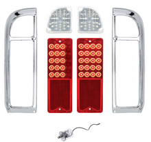 Load image into Gallery viewer, United Pacific LED Tail Light/Backup Light Set & Bezels 1969-72 Chevy/GMC Trucks