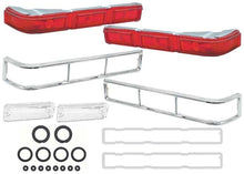Load image into Gallery viewer, OER Tail Lamp and Backup Lamp Lens Set with Bezels and Gaskets For 1966 Impala