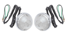 Load image into Gallery viewer, OER Clear Lens Park Lamp Assembly Set For 1955-1957 Chevy Pickup Truck