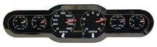 Load image into Gallery viewer, Universal 6 Gauge Analog Cluster Panel With Color Changing Needle Custom Hotrod