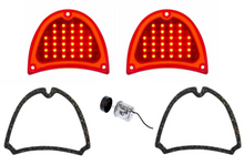 Load image into Gallery viewer, United Pacific LED Tail Light Set W/ LED Flasher 1957 Chevrolet Bel Air 150 210