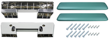 Load image into Gallery viewer, RestoParts Dark Aqua Front Armrest Base/Pad Set 1965-67 GTO Chevelle 442 Skylark