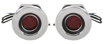 Load image into Gallery viewer, Trim Parts Rear Curved Red Side Marker Light Set 1968 Satellite Roadrunner GTX