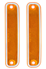 Load image into Gallery viewer, United Pacific Side Marker Light Lens Set With SS Trim 1973-1980 Chevy Trucks