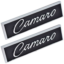 Load image into Gallery viewer, OER Door Panel Script Lettering Emblem Set For 1968-1969 Chevy Camaro Models