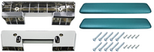 Load image into Gallery viewer, RestoParts Aqua Front Armrest Base & Pad Set 1965-1967 GTO Chevelle Skylark 442
