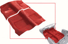 Load image into Gallery viewer, OER K20002 1967-69 Pontiac Firebird Chevy Camaro Loop Carpet Medium Red