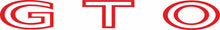 Load image into Gallery viewer, Red Deck Lid Trunk Decal For 1970-1973 Pontiac GTO 3M Backing USA Made