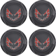 Load image into Gallery viewer, OER Wheel Center Cap Set Gloss Black w/ Early Red Bird Logo 1977-1981 Firebird