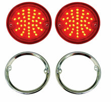 Load image into Gallery viewer, United Pacific SS Bezel and  LED Tail Light Set 1955-59 Chevy GMC Stepside Truck