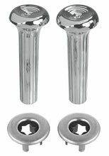 Load image into Gallery viewer, RestoParts Ribbed Chrome Door Lock Knob Set 1968-1973 GTO Chevelle 442 Skylark