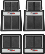 Load image into Gallery viewer, OER Black/Charcoal/Gray Carpet Floor Mat Set 1955-1957 Chevy Bel Air