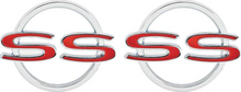 Load image into Gallery viewer, OER Reproduction SS Quarter Panel Emblem Set 1964 Chevy Impala SS