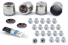 Load image into Gallery viewer, OER 881182 1977-1981 Pontiac Firebird Wheel Center Cap/Emblem Lug Nut Kit SS Red