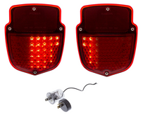 Load image into Gallery viewer, United Pacific Sequential 38 LED Tail Light Assembly Set 1953-1956 Ford Trucks