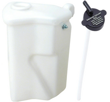 Load image into Gallery viewer, OER Radiator Overflow Jar/Tank With White Letter Cap and Bracket 1973-1976 Pontiac Firebird/Trans AM Models
