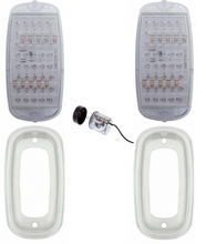Load image into Gallery viewer, United Pacific Clear LED Tail Light and Bezel Set For 1960-1966 Chevy/GMC Trucks