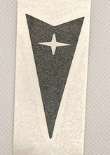 Load image into Gallery viewer, Gloss Black Front Arrowhead Emblem Overlay Decal 2004-2006 Pontiac GTO Models