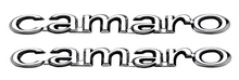 Load image into Gallery viewer, OER Chrome Zinc Diecast Front Fender Emblem Set For 1967 Chevy Camaro Models