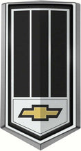 Load image into Gallery viewer, OER Black Tri-Bar Shield Fuel Door Emblem 1979 Chevrolet Camaro Z28 Models