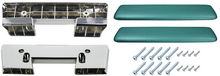 Load image into Gallery viewer, RestoParts Dark Turquoise Front Armrest Base/Pad Set 1965-1967 GTO Chevelle 442