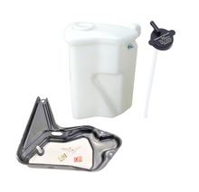 Load image into Gallery viewer, OER Radiator Overflow Jar/Tank With White Letter Cap and Bracket 1973-1976 Pontiac Firebird/Trans AM Models