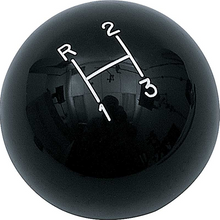 Load image into Gallery viewer, Reproduction Black 2" 3 Speed Shift Knob 1967-1969 Pontiac Firebird