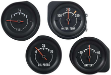 Load image into Gallery viewer, OER Fuel Battery Temperature and Oil Pressure Gauge Set 1972-1974 Chevy Corvette
