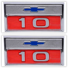 Load image into Gallery viewer, Trim Parts 9375 1966 Chevrolet/GMC Truck Front Fender Emblem Set C10/K10