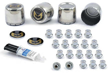 Load image into Gallery viewer, OER 881183 1977-1981 Pontiac Firebird Wheel Center Cap/Emblem Lug Nut Kit Black