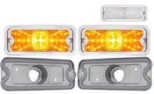 Load image into Gallery viewer, Park Lamp Housing & Clear Lens LED Park Lamp Set 1973-1980 Chevy GMC Trucks