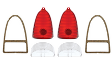 Load image into Gallery viewer, United Pacific Tail Light and Backup Lens Set For 1955 Chevy Bel Air 150 210