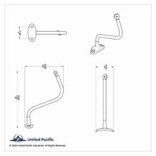 Load image into Gallery viewer, United Pacific Chrome 5" Mirror Head & Right Hand Arm 1947-1955 Chevy/GMC Truck