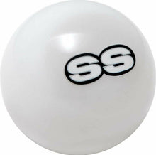 Load image into Gallery viewer, Solid White 2-1/8 With White "SS" Letter Shift Knob Camaro Nova Chevelle Impala