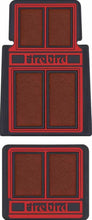 Load image into Gallery viewer, OER 4 Piece Red/Black Carpet Floor Mat Set 1967-2002 Pontiac Firebird & Trans AM